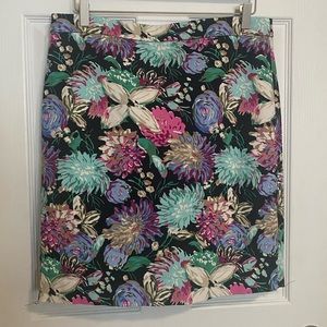 J. Crew Soft Stretchy Large Floral Pencil Skirt